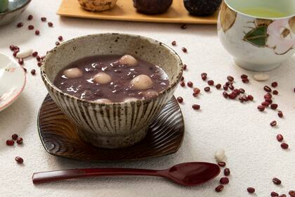 Oshiruko, una sopa espesa dulce que se come caliente