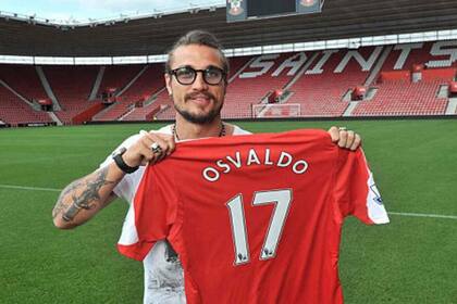 Osvaldo en Southamplton: su llegada se produjo a mediados de 2013 en 15,1 millones de euros