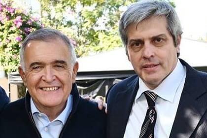 Osvaldo Jaldo y Agustín Fernández, uno de los diputados nacionales que dejó el PJ y formó un bloque aparte