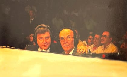 Osvaldo Principi con Julio Ernesto Vila: una dupla que marcó el pulso de las transmisiones de boxeo