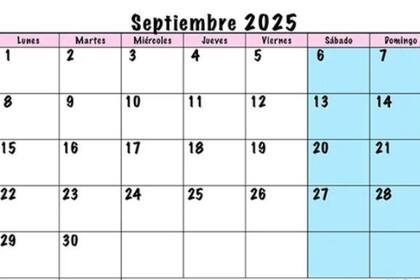 Otra alternativa para imprimir el calendario de septiembre de 2025