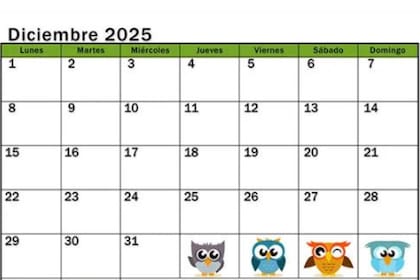Otra alternativa para tener a mano el calendario de diciembre