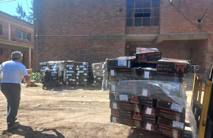 Otra carga de la carne que se entregó