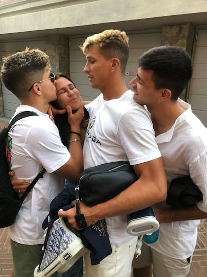 Otra de las fotos que eligió Caro Baldini para celebrar a su hijo Giovanni