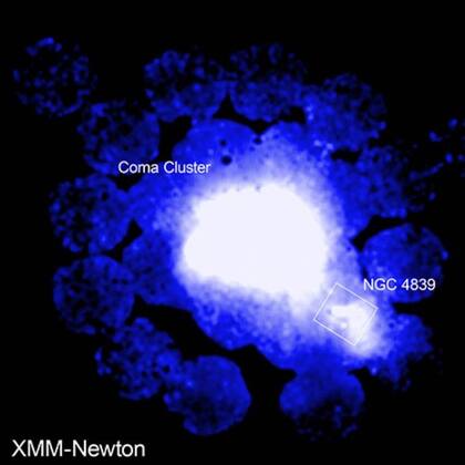 Otra imagen del cúmulo de galaxias Coma y del grupo de galaxias NGC 4839