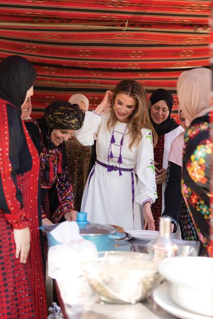 Otra postal de su estadía en Irbid, donde todo fue alegría y celebración.