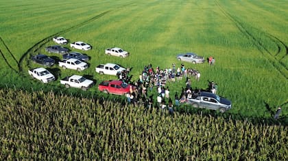 Otra postal del encuentro del viernes