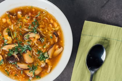 Otra receta del Chef en Foodit es la sopa oriental de tomate
