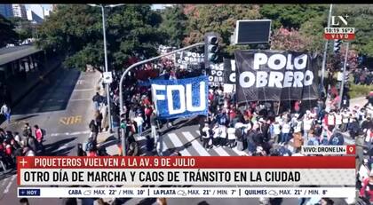 “Otra vez mamás con bebés en brazos”. La indignación de Novaresio frente a las imágenes de la protesta en CABA