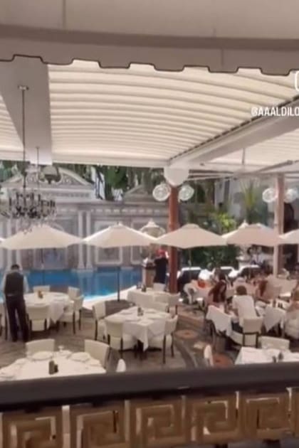 Otra vista del restaurante de la que fuera la mansión de Gianni Versace, en Miami Beach