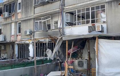 Otra vivienda dañada en Ashkelon