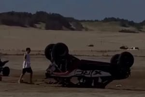 Otro accidente en La Frontera de Pinamar: un herido tras volcar un UTV