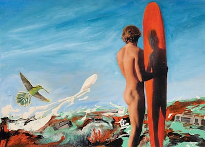 Otro collage de Alfredo Londaibere, de 1989