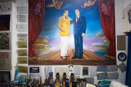 Otro cuadro del Polaco junto a Gardel.