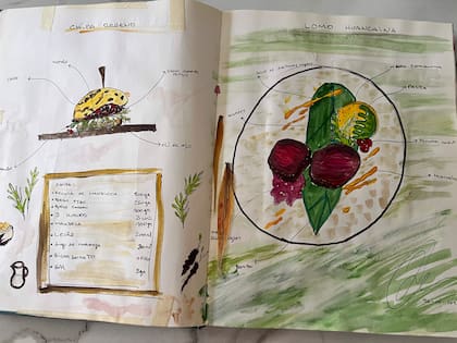 Otro de los dibujos donde plasmó su imaginación