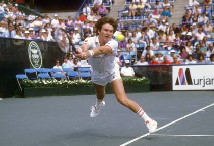 Otro histórico del tenis: Jimmy Connors. De fuerte carácter, explosivo en la cancha