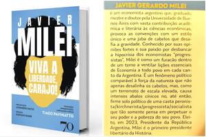 Otro libro del presidente Javier Milei tiene datos académicos falsos, esta vez en Brasil