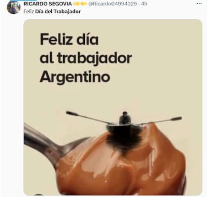 Otro meme hizo alusión a la famosa frase "remar en dulce de leche" (Foto: X @ricardo04994329)