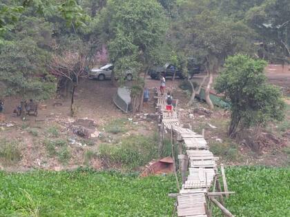Otro paso clandestino en las afueras del centro de Clorinda.