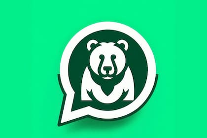 Otro posible ícono de WhatsApp con el "modo oso"
