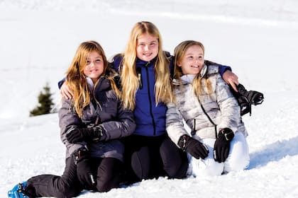 Otro tradicional posado, este en 2016, en el centro de esquí Lech.