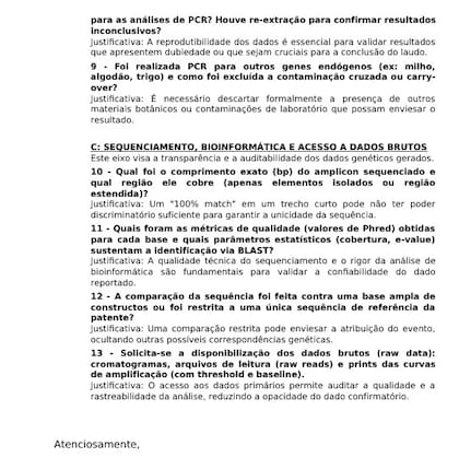 Otro tramo del documento. Se reserva la identidad del funcionario firmante