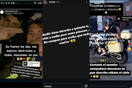 Otros posteos de despedida para los dos motochorros