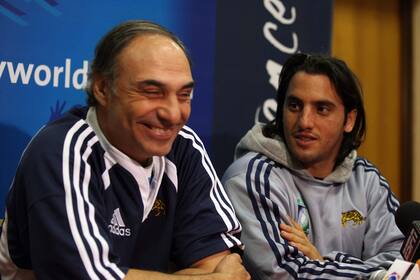 Otros tiempos: aquí, junto a Agustín Pichot