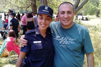 Otros tiempos: Belén junto a su papá, Marcelo San Román