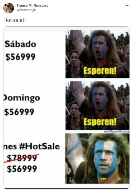 Otros usuarios hicieron memes para reírse de algunas ofertas engañosas