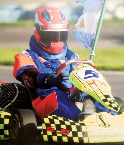 Ottini compitió dos años en el circuito de karting en Argentina.
