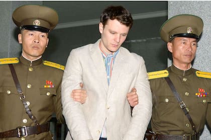 Otto Frederick Warmbier, el estudiante norteamericano que estuvo detenido en Corea del Norte, en 2016