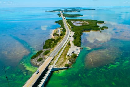Overseas Highway en Florida, Estados Unidos.