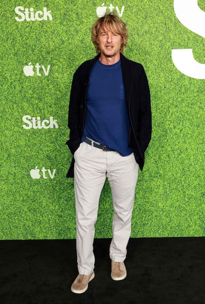 Owen Wilson eligió un look informal para este evento presentación de la nueva temporada de su serie Stick, en el Television Academy Saban Media Center de Hollywood