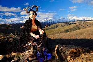 Oxiura Mallman (Titi Ricciuto), como drag queen.