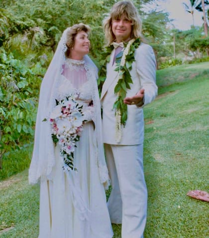 Ozzy y Sharon se casaron en Maui, Hawái, en 1982 (Foto: Instagram @sharonosbourne)