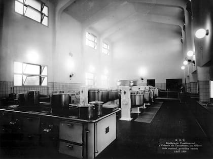 Pabellón cocina, en 1938