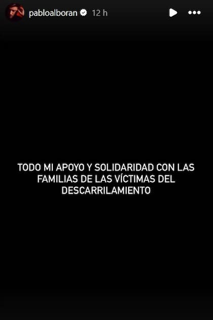 Pablo Alborán expresó su apoyo y solidaridad con las familias del accidente de tren