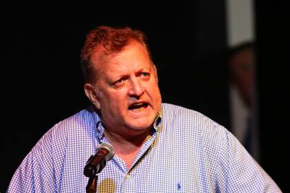 Pablo Biró durante la conferencia de prensa de la Mesa Nacional del Transporte