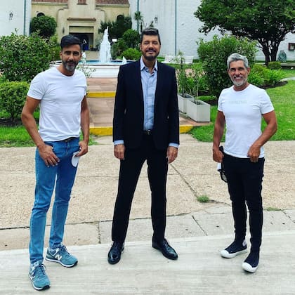 Pablo 'Chato' Prada (derecha) es reconocido por ser un histórico productor de los programas de Marcelo Tinelli