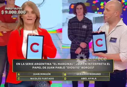 Pablo compitió en la final con María Elena y ganó 9 millones de pesos (Foto: Captura eltrece)