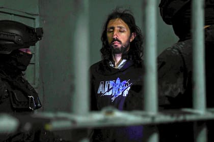 Pablo Laurta al llegar al penal en Córdoba