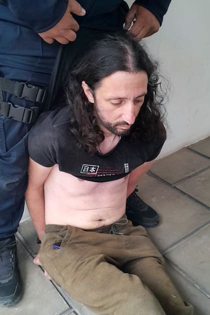 Pablo Laurta tras ser detenido por la Policía de Entre Ríos en Gualeguaychú