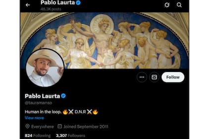 Pablo Laurta utilizaba el alias "Taura Manso" en sus redes sociales