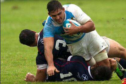 Pablo Matera, en acción ante Estados Unidos