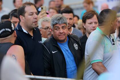 Pablo Moyano en el acto de Cristina Kirchner