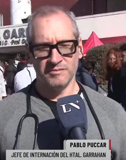 Pablo Puccar, Jefe de Internación del Hospital Garrahan