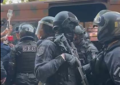 Pablo Rodríguez Laurta al llegar a los Tribunales en Entre Ríos