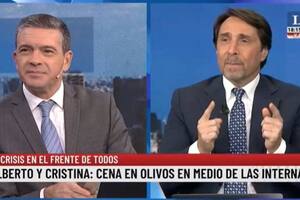 Pablo Rossi y Eduardo Feinmann, en el pase de LN+, analizaron el enfrentamiento entre el ala cristinista y el albertismo dentro de la coalición gobernante