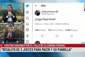 “Cristina nos está viendo”: la ironía de Pablo Rossi mientras leía tuits de la vicepresidenta